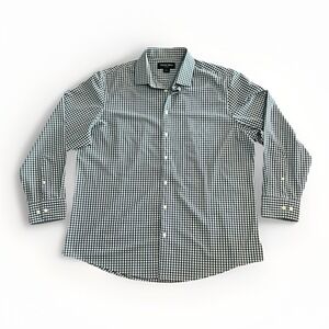 Mens XL Mizzen + Main Leeward Classic Shirt LS button blue plaid